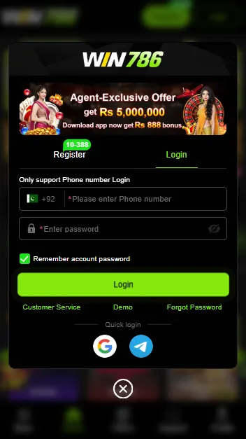 How to Login on Win786